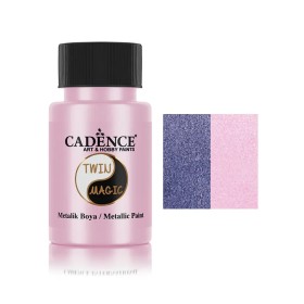 TM09 Mavi  - Gül Pembe Twin Magic Metalik Boya 50ML