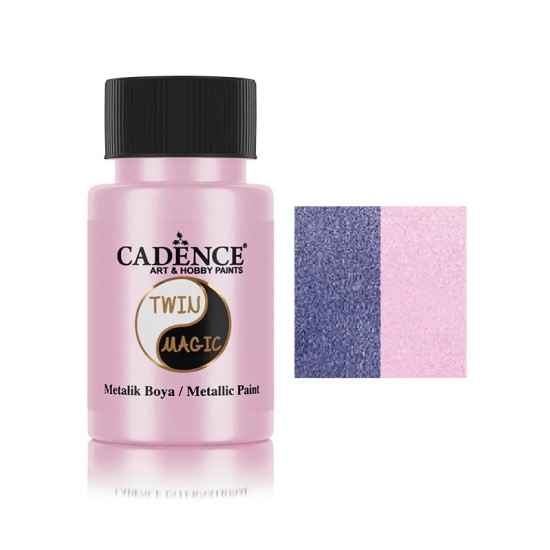 TM09 Mavi  - Gül Pembe Twin Magic Metalik Boya 50ML