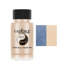 TM10 Mavi - Şeftali Twin Magic Metalik Boya 50ML