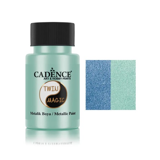 TM11 Mavi - Yeşil Twin Magic Metalik Boya 50ML
