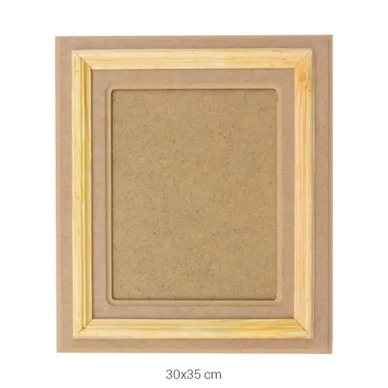 ÇER129 Büyük Çıtalı Resim Çerçevesi Ahşap Boyanabilir Obje