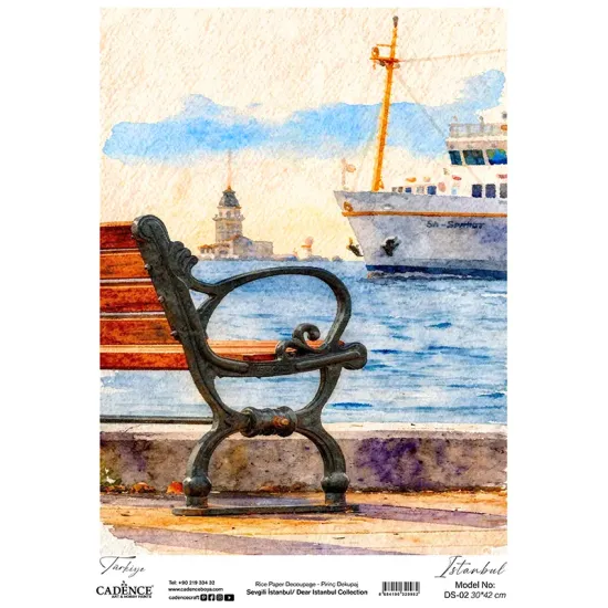 DS02 Sevgili İstanbul Cadence Pirinç Dekopaj Kağıdı 30X42cm