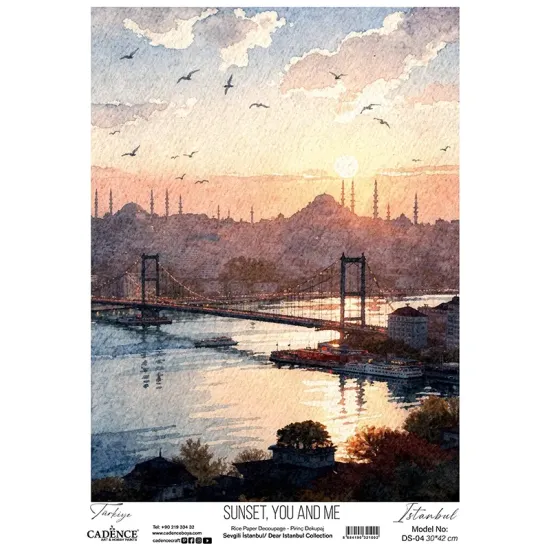 DS04 Sevgili İstanbul Cadence Pirinç Dekopaj Kağıdı 30X42cm