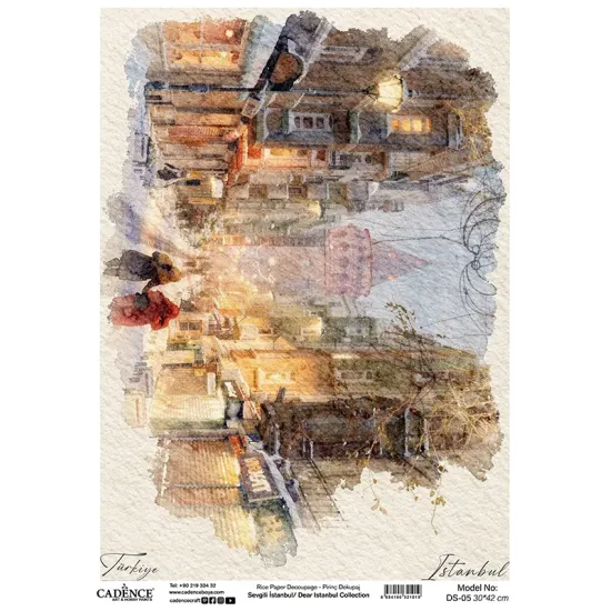 DS05 Sevgili İstanbul Cadence Pirinç Dekopaj Kağıdı 30X42cm