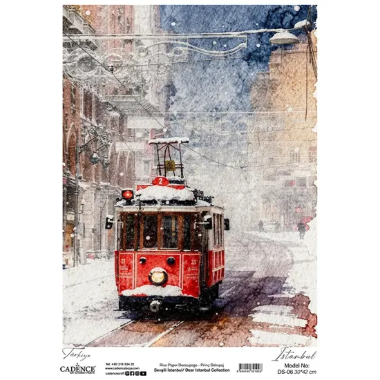 DS06 Sevgili İstanbul Cadence Pirinç Dekopaj Kağıdı 30X42cm