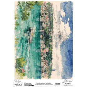 DS08 Sevgili İstanbul Cadence Pirinç Dekopaj Kağıdı 30X42cm