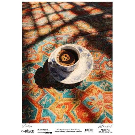 DS09 Sevgili İstanbul Cadence Pirinç Dekopaj Kağıdı 30X42cm