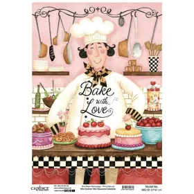 MG01 Mini Gurme Cadence Pirinç Dekopaj Kağıdı 30X42cm