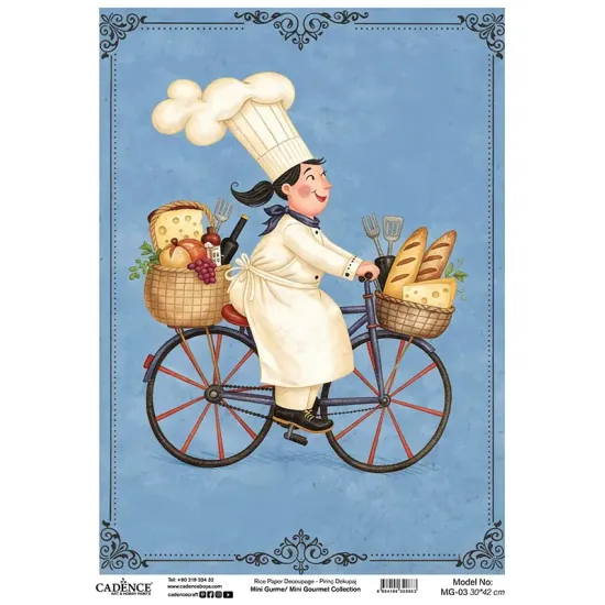 MG03 Mini Gurme Cadence Pirinç Dekopaj Kağıdı 30X42cm
