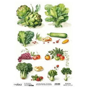 MG07 Mini Gurme Cadence Pirinç Dekopaj Kağıdı 30X42cm