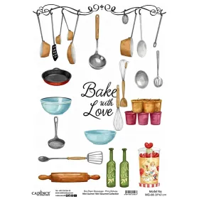 MG08 Mini Gurme Cadence Pirinç Dekopaj Kağıdı 30X42cm