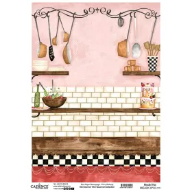 MG09 Mini Gurme Cadence Pirinç Dekopaj Kağıdı 30X42cm