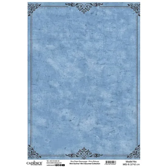 MG11 Mini Gurme Cadence Pirinç Dekopaj Kağıdı 30X42cm
