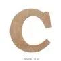 C Harfi Ahşap Boyanabilir Obje