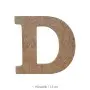 D Harfi Ahşap Boyanabilir Obje
