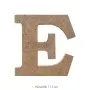 E Harfi Ahşap Boyanabilir Obje