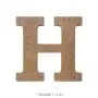 H Harfi Ahşap Boyanabilir Obje