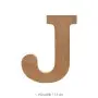 J Harfi Ahşap Boyanabilir Obje