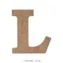L Harfi Ahşap Boyanabilir Obje