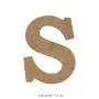 S Harfi Ahşap Boyanabilir Obje