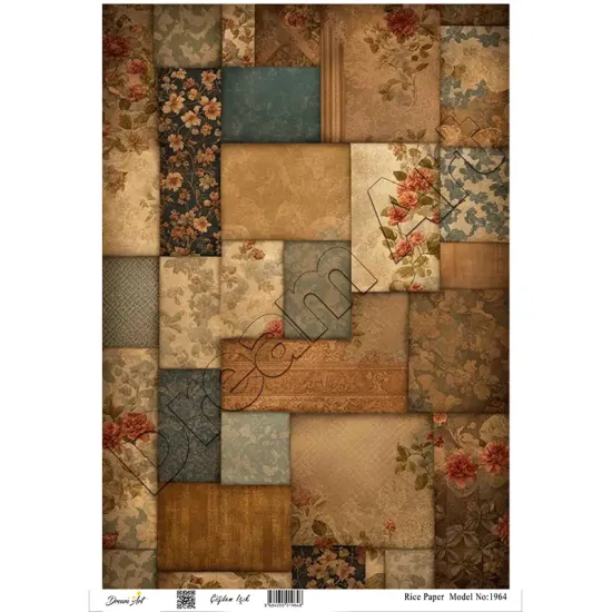 Model 1964 DreamArt Pirinç Dekopaj Kağıdı