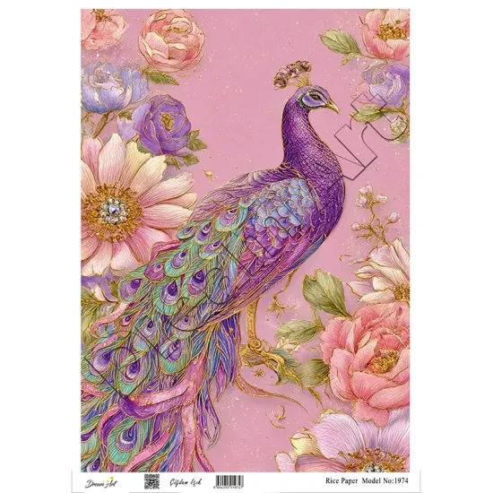 Model 1974 DreamArt Pirinç Dekopaj Kağıdı