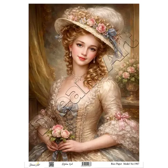 Model 1987 DreamArt Pirinç Dekopaj Kağıdı