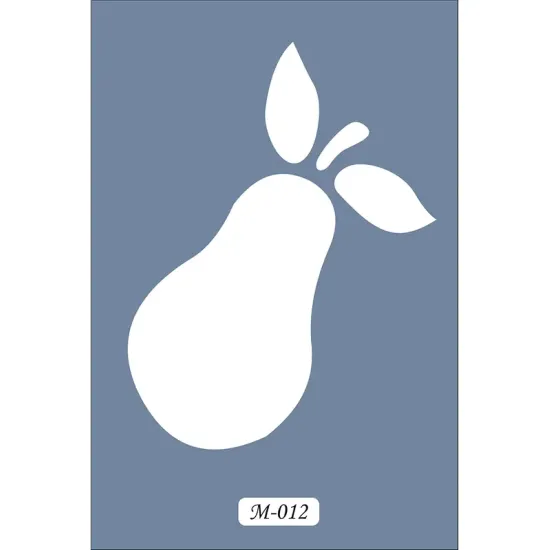 M12 7x10 M Serisi Armut Stencil