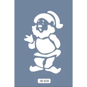 M26 7x10 M Serisi Yılbaşı Figürü Stencil