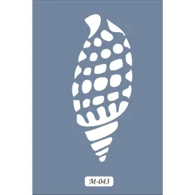 M43 7x10 M Serisi Deniz Kabuğu Stencil