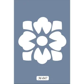 M47 7x10 M Serisi Çiçek Stencil