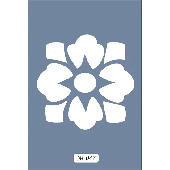 M47 7x10 M Serisi Çiçek Stencil