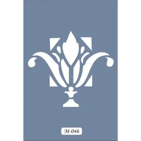 M46 7x10 M Serisi Çiçek Stencil