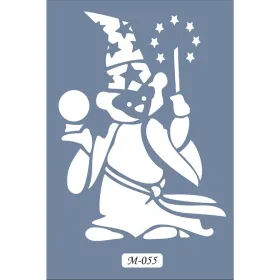 M55 7x10 M Serisi Büyücü Ayı Stencil