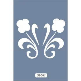 M61 7x10 M Serisi Çiçek Desen Stencil