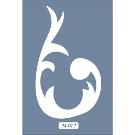 M72 7x10 M Serisi Floral Stencil