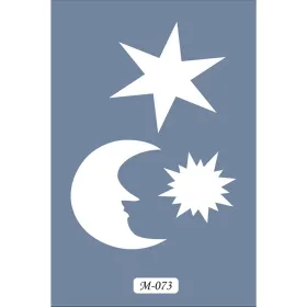 M73 7x10 M Serisi Ay ve Yıldız Stencil