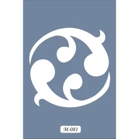 M81 7x10 M Serisi Soyut Desen Stencil