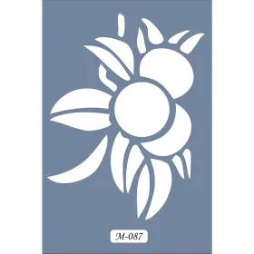 M87 7x10 M Serisi Çiçek Stencil