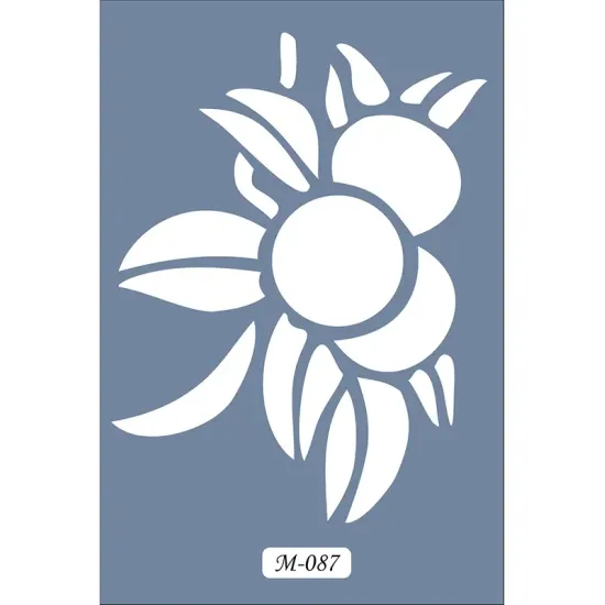M87 7x10 M Serisi Çiçek Stencil