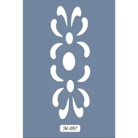 M97 7x10 M Serisi Soyut Desen Stencil