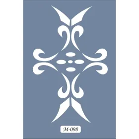 M98 7x10 M Serisi Soyut Desen Stencil