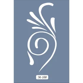 M100 7x10 M Serisi Soyut Desen Stencil