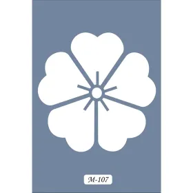 M107 7x10 M Serisi Çiçek Stencil