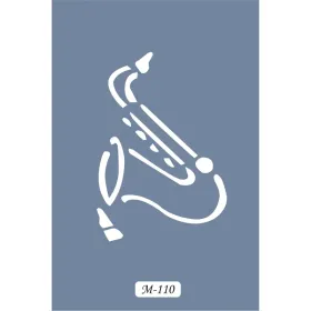 M110 7x10 M Serisi Saksafon Stencil
