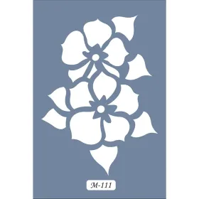 M111 7x10 M Serisi Çiçek Stencil