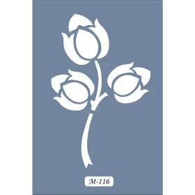 M116 7x10 M Serisi Tomurcuk Stencil