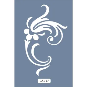 M117 7x10 M Serisi Dekoratif Desen Stencil