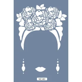 WC1  Woman Collection Frida Kahlo A4 Stencil