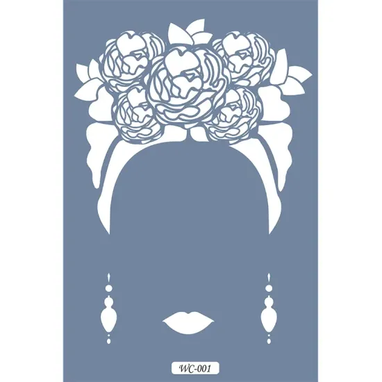 WC1  Woman Collection Frida Kahlo A4 Stencil